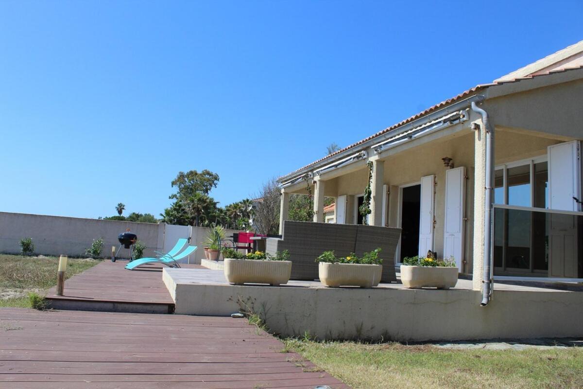 Villa Bord de mer, pieds dans l'eau, vue panoramique San-Nicolao Exterior foto